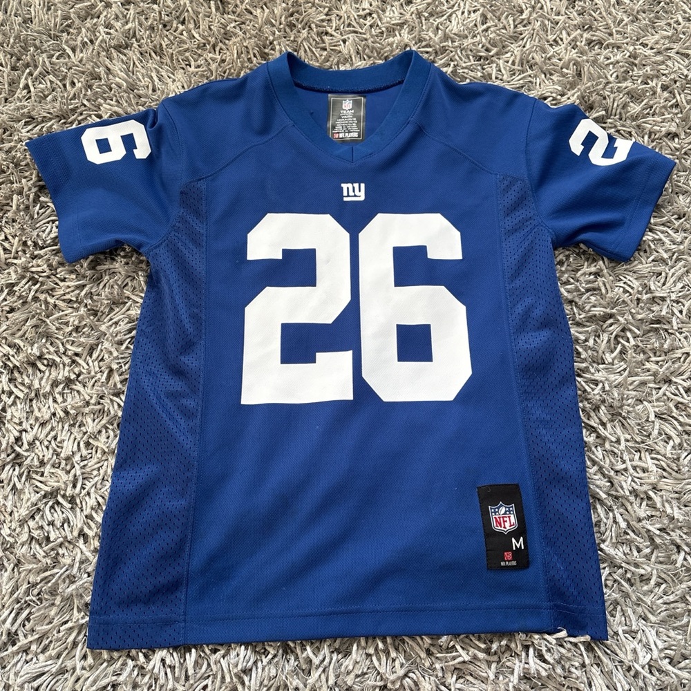 NFL Blue Jersey with White Number 26